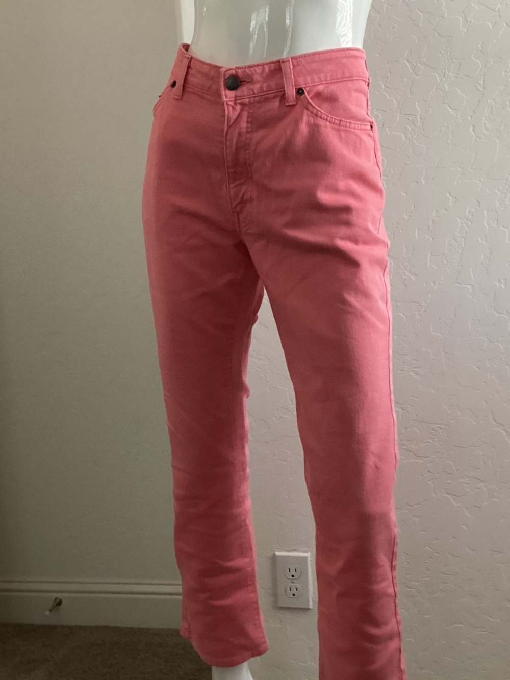 Georgia Love jeans, salmon color, size 30, straight leg